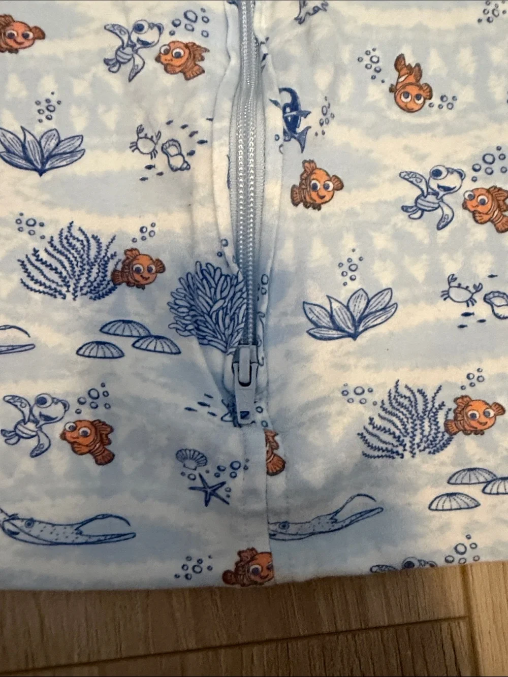 Halo Blue and White Sea Life Sleep Sack